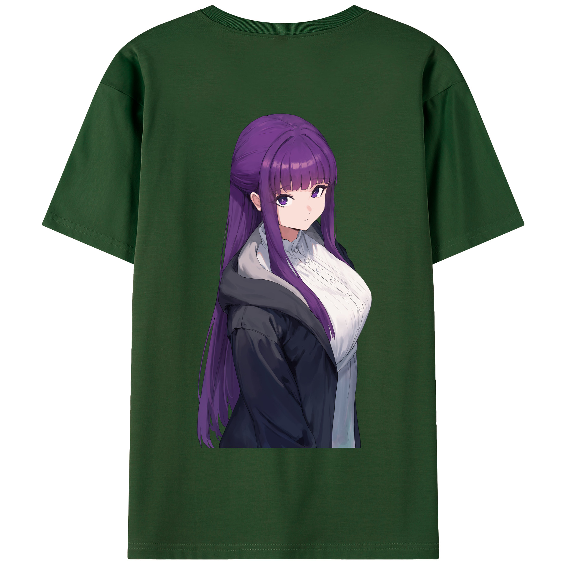（画像用） 葬送のフリーレン Frieren 綿100％半袖Tシャツ（背面プリント）